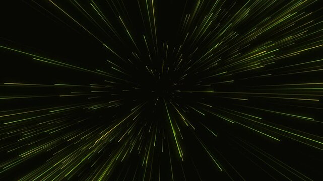 Futuristic yellow green hyperspace tunnel with seamless neon motion, perfect for stage screens, concerts, video backdrops, and LED walls.