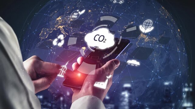 Net zero goals and CO2 reduction strategy driving sustainability, green energy integration, net zero emissions policies, and climate-friendly sustainability solutions for business and society. Muxer