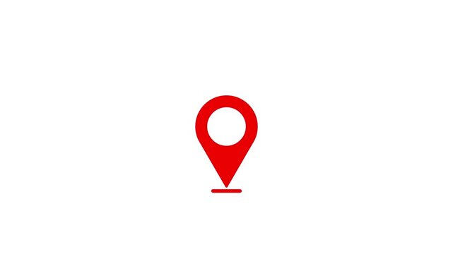 Red Map icon 