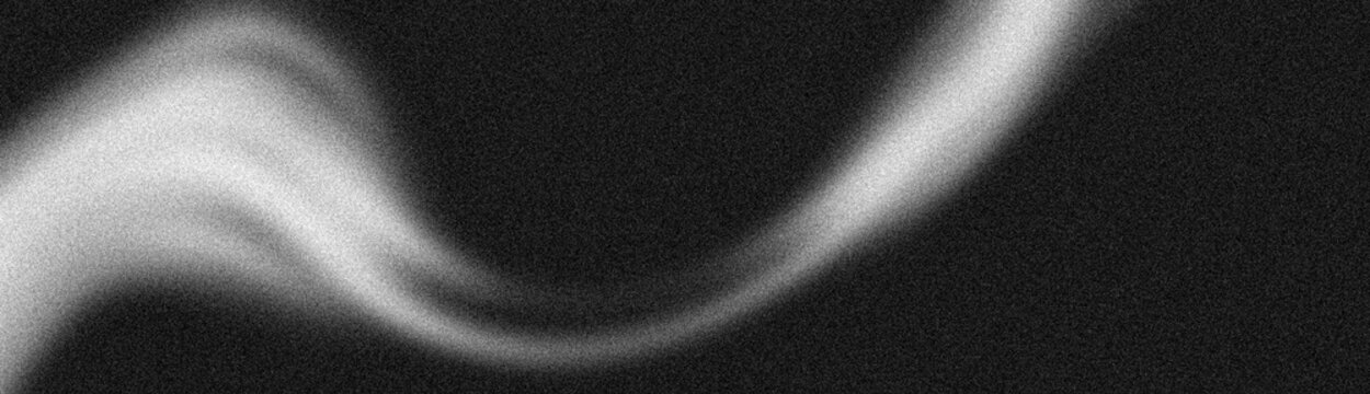 Black grainy gradient background, dark gray white monochromatic noise texture banner header abstract backdrop design