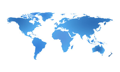 Fototapeta premium Blue Glowing World Map Digital Tech Grid Background Global Connection Vector