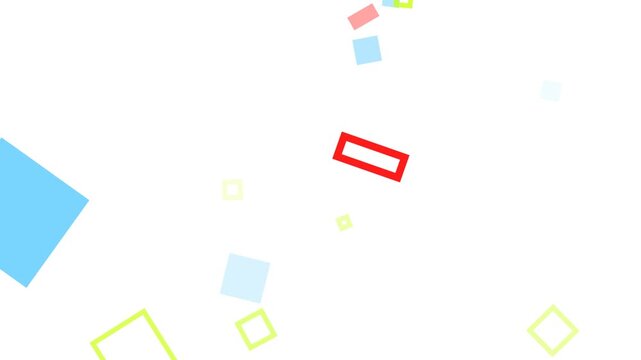 Abstract rectangle and square seamless motion pattern with looping geometric shapes, ideal for websites, video backgrounds, presentations, and UI.
