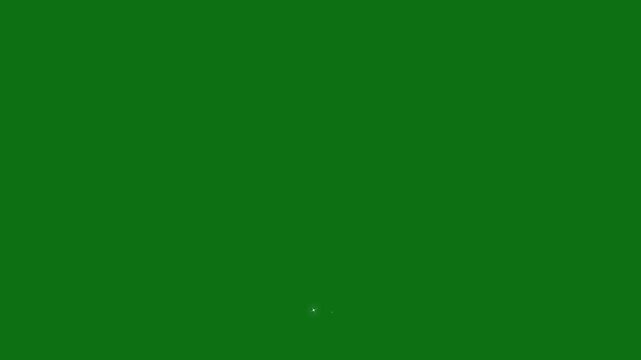 Magic light stars line animation with sparkling glitter dust, blinking retro vector star doodles, fairy dust wand glitter stars trail effect, shimmering particle twinkle effect on green screen, 4k