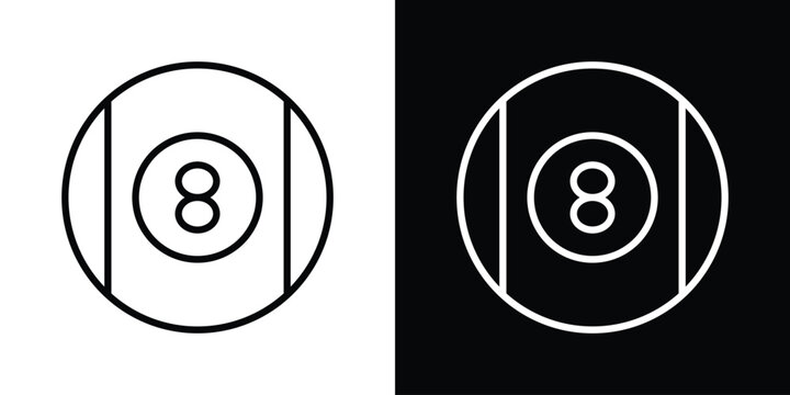 Pool 8 ball icon