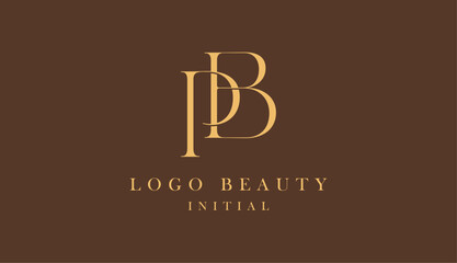 Minimalist luxury logo letter B and P. Beauty, fashion, elegant and modern concept. © ahmadfaiz