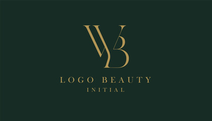 Minimalist luxury logo letter B and W. Beauty, fashion, elegant and modern concept. © ahmadfaiz