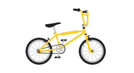 Obraz premium Yellow bmx bike for stunt and street cycling