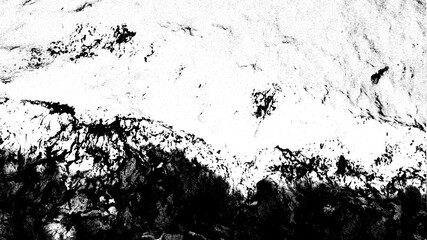 Obraz premium Abstract black and white high contrast texture of breaking waves, minimalist monochromatic sea foam graphic background, artistic textured splash.