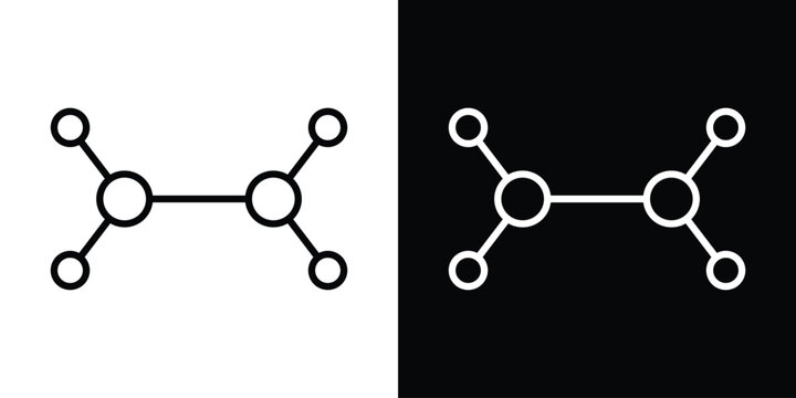 Ethylene molecule icon