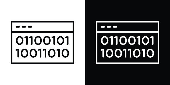 Binary code icon