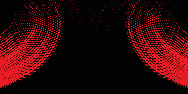 Abstract speed line style blue halftone banner design template. Red and blue halftone dot pattern with grunge texture. Sporty style white and black dot pop art comic, Eps 10. Modern.