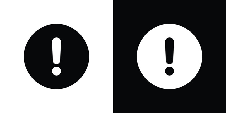 Exclamation button icon