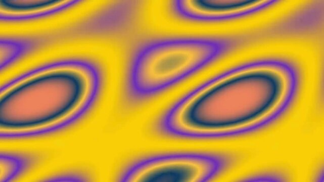 Abstract Colorful Swirls Moving in Bright Yellow Scene