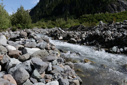 mountain stream in the mountains