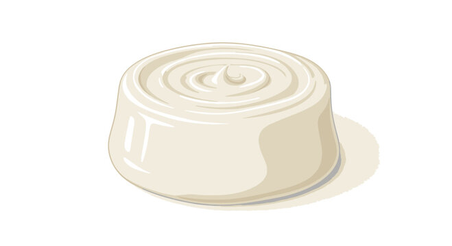 Delicious creamy dessert pudding cup
