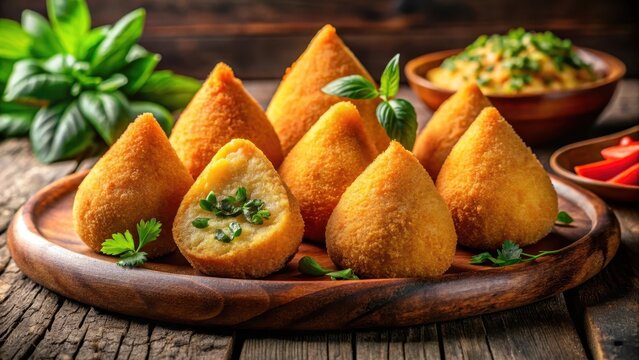 Coxinha comida tipica brasileira sem fundo isolado