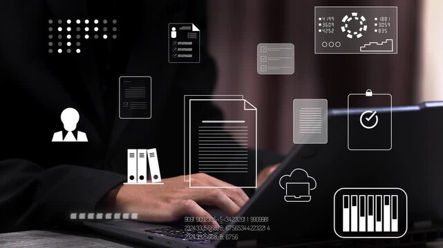 comprehensive document management system for corporate data. This includes secure file storage, team collaboration, and compliance checks for all official business.
