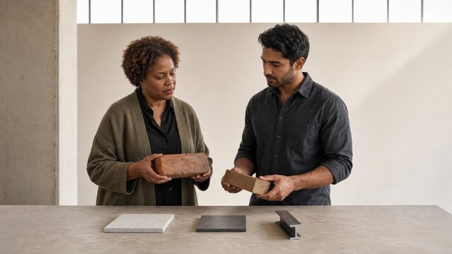 Construction Material Reuse Design Team Compares Mixed Samples