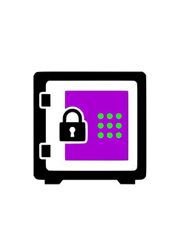 Password manager vault silhouette