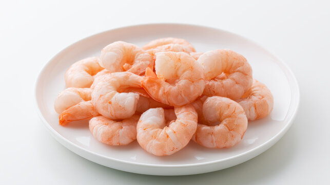 translucent pink lab-grown freshwater shrimp in high fidelity