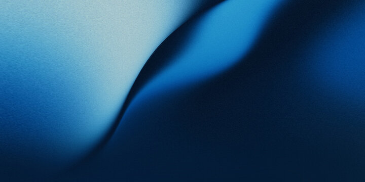 blue gradient background with very elegant modern curved plane composition and very fine grain texture
