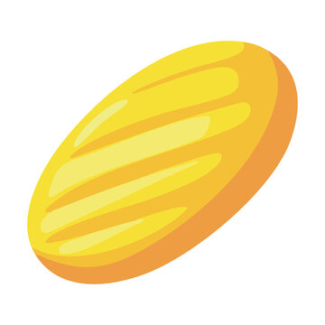 Bread Roll Cookie Icon Illustration