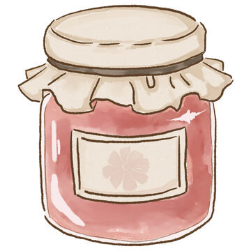 Watercolor Jam Illustration Isolated PNG