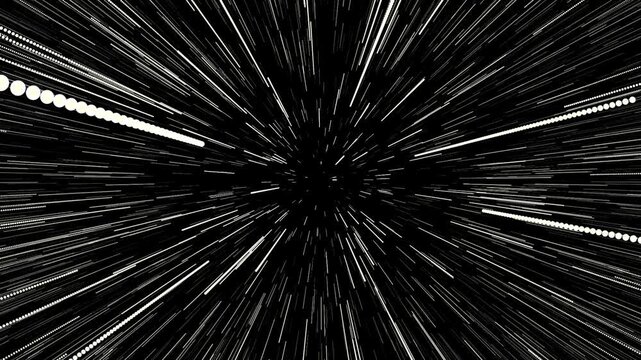 Hyperdrive Jump Effect &ndash; Futuristic Warp Speed Space Tunnel Animation 4K