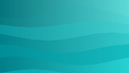 Teal gradient background, abstract waves, blue ombre texture, vector design element © Numan