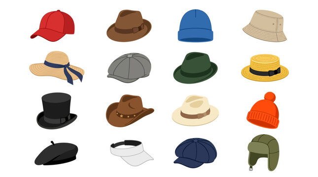 Variety of Hats for Fashion and Style.