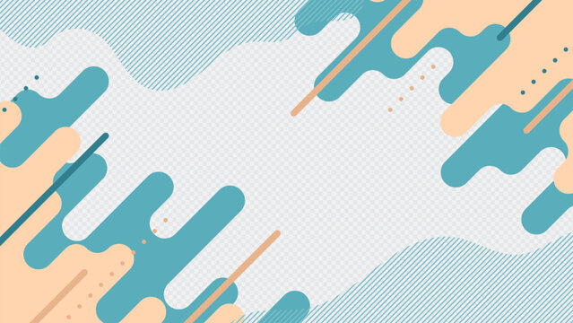 Abstract Teal and Beige Liquid Background with Fluid Geometric Shapes