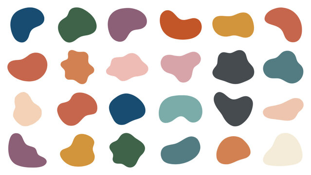 Abstract Organic Liquid Blob Shapes Collection