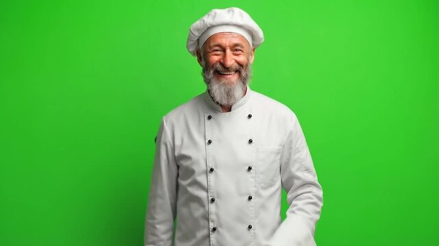 Professional Chef Wiping Sweat with Heroic Relieved Smile After Cooking.