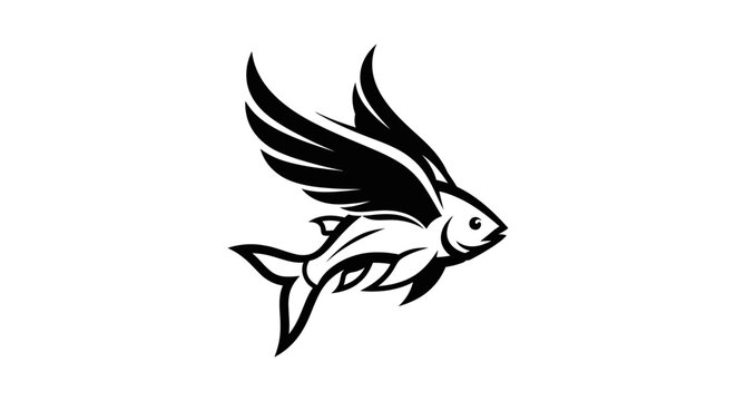 Black and white flying fish.