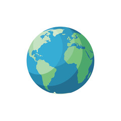 Fototapeta premium Globe Earth Planet World Map.