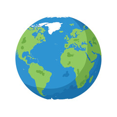 Fototapeta premium Globe Earth Planet World Map.