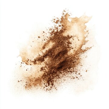 Minimal coffee themed watercolor background with airy whitespace