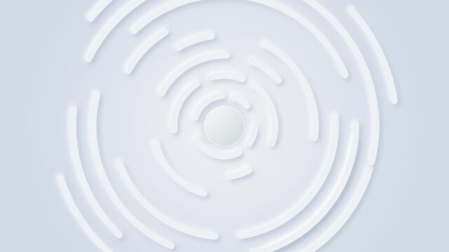 Abstract concentric circles radiating from center, subtle embossed texture, clean modern background, digital art