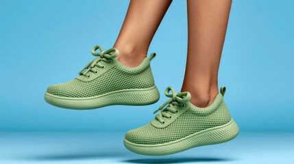 Naklejka premium Green Sneakers