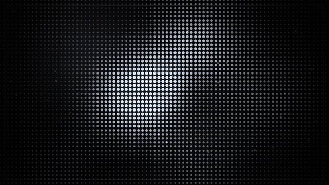Dark abstract digital grid pattern with subtle light flares and bokeh effect, futuristic technology background