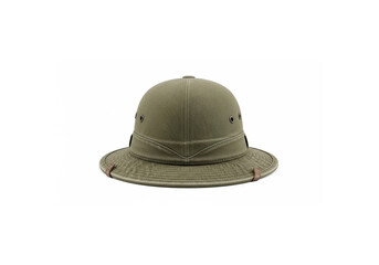 Fototapeta premium Old Vintage Military Cap Isolated on White Background