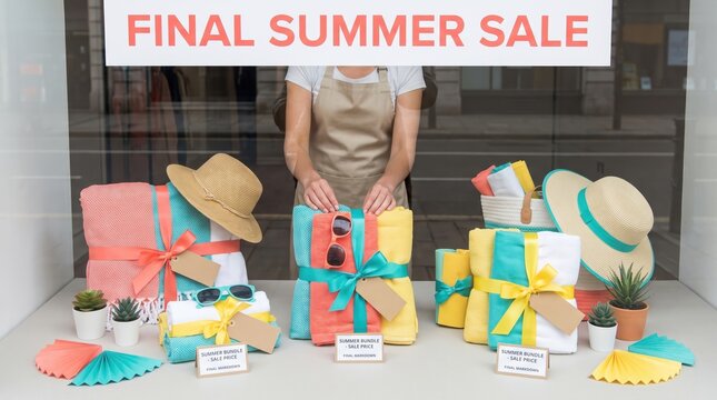 End Of Summer Retail & Clearance Campaign Kits Display