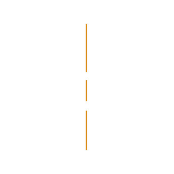 Orange vertical line separator vector icon