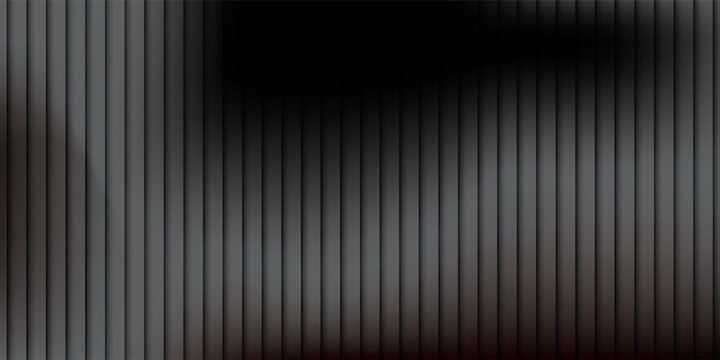 Abstract dark gray background with vertical stripes and smooth gradient shadow.