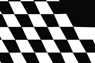 Obraz premium vector illustration of starting flag motif