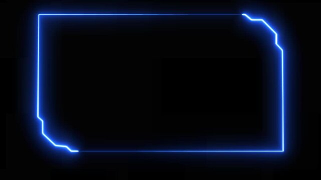 Digital HUD futuristic motion graphic element cuber generated background. Technology hologram frame border and viewfeender element, Digital Technology Sci-fee Frame Interface. HUD template. Frame HUD