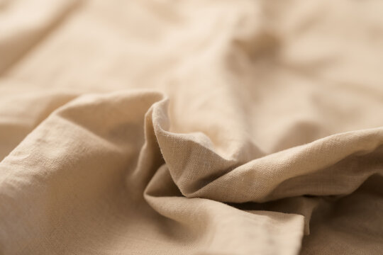 natural color cotton fabric for clothing closeup