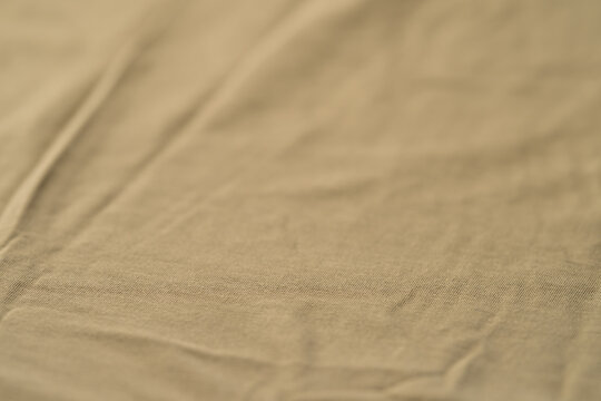 olive color cotton fabric for clothing closeup