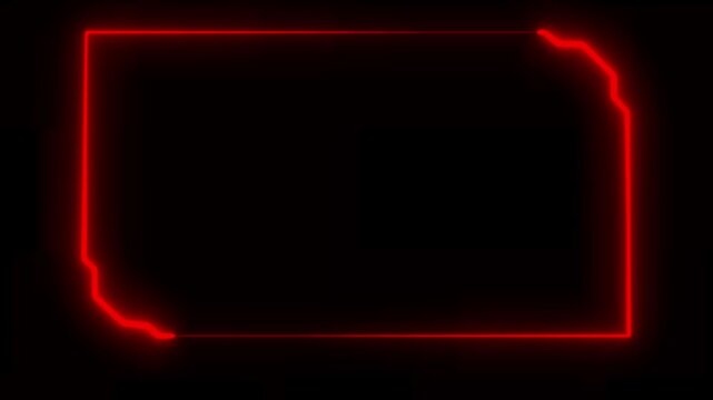 Digital HUD futuristic motion graphic element cuber generated background. Technology hologram frame border and viewfeender element, Digital Technology Sci-fee Frame Interface. HUD template. Frame HUD