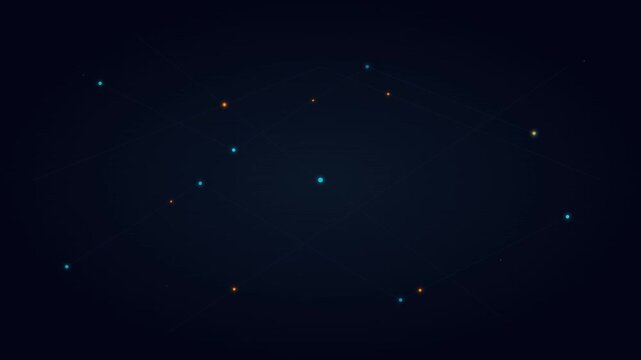 quantum entanglement pulse network modern vector animation